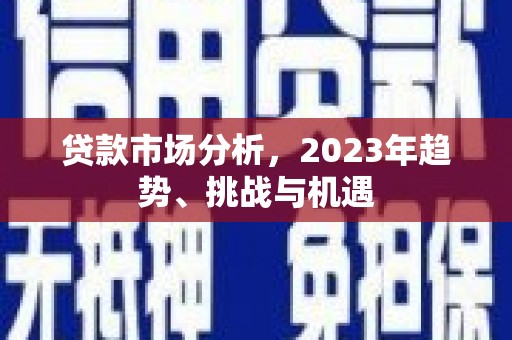 邢台贷款市场分析，2023年趋势、挑战与机遇