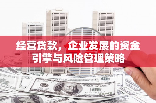 邢台经营贷款，企业发展的资金引擎与风险管理策略