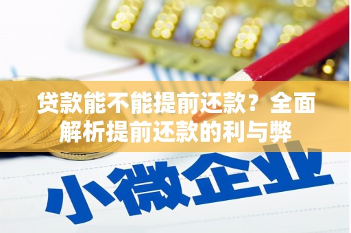 邢台贷款能不能提前还款？全面解析提前还款的利与弊