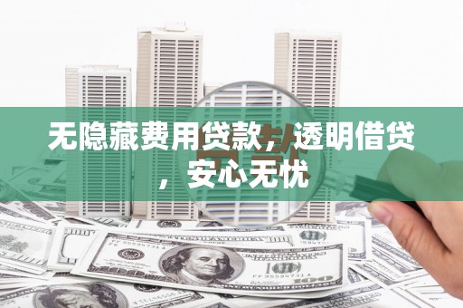 邢台无隐藏费用贷款，透明借贷，安心无忧
