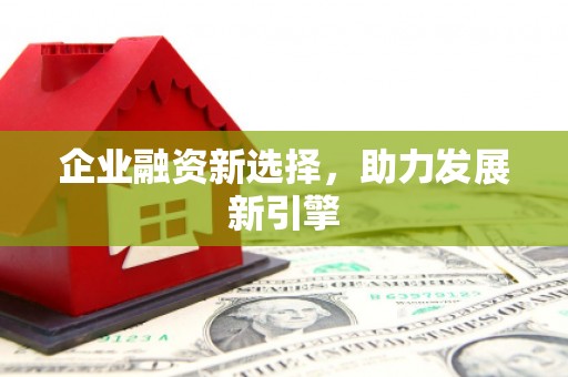 邢台企业融资新选择，助力发展新引擎
