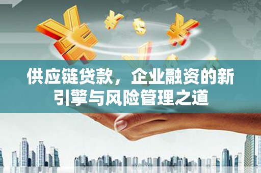 邢台供应链贷款，企业融资的新引擎与风险管理之道
