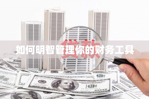 邢台如何明智管理你的财务工具