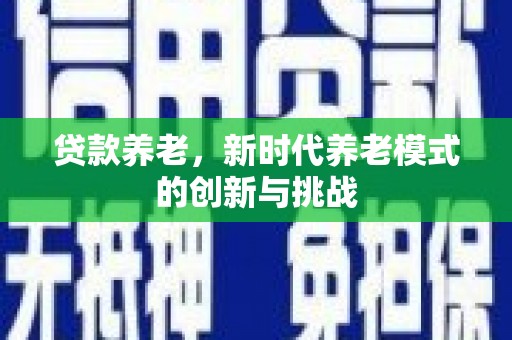 邢台贷款养老，新时代养老模式的创新与挑战