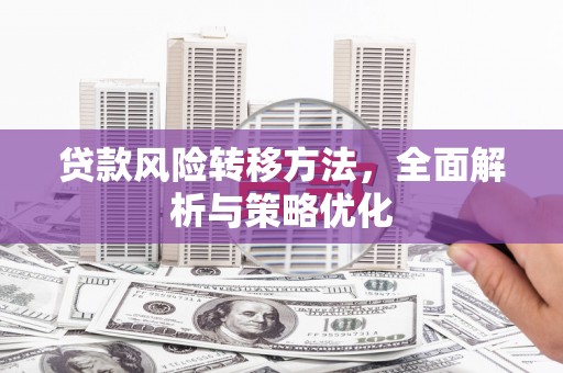 邢台贷款风险转移方法，全面解析与策略优化