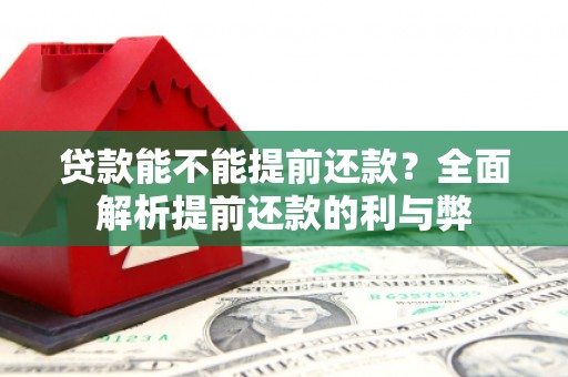 邢台贷款能不能提前还款？全面解析提前还款的利与弊