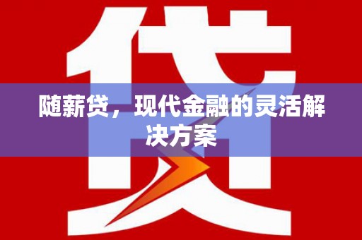 邢台随薪贷，现代金融的灵活解决方案