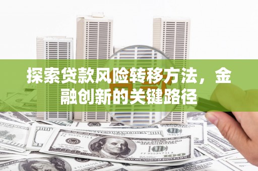 邢台探索贷款风险转移方法，金融创新的关键路径