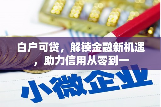 邢台白户可贷，解锁金融新机遇，助力信用从零到一