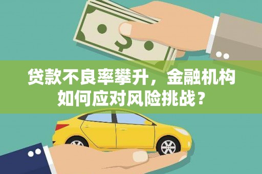 邢台贷款不良率攀升，金融机构如何应对风险挑战？