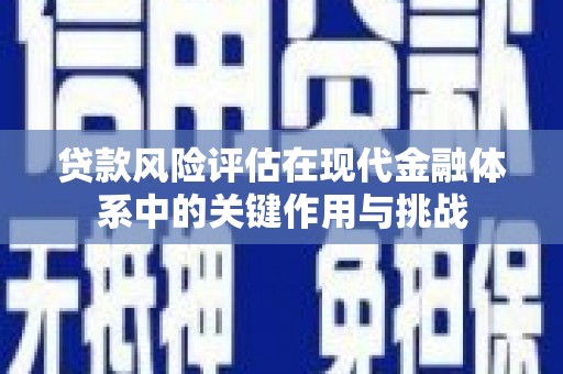 邢台贷款风险评估在现代金融体系中的关键作用与挑战