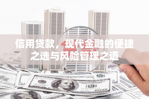 邢台信用贷款，现代金融的便捷之选与风险管理之道