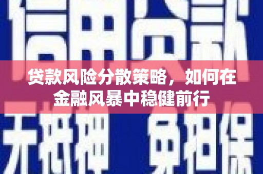 邢台贷款风险分散策略，如何在金融风暴中稳健前行