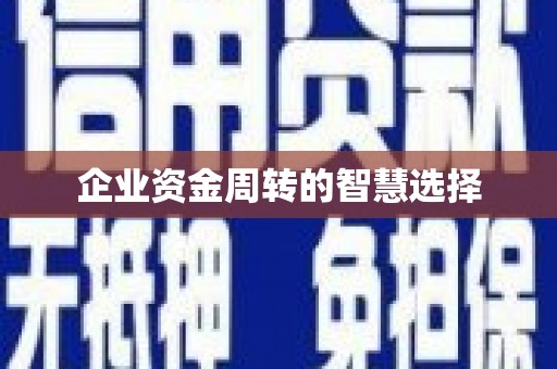 邢台企业资金周转的智慧选择