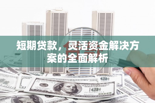 邢台短期贷款，灵活资金解决方案的全面解析
