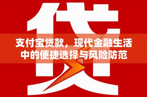邢台支付宝贷款，现代金融生活中的便捷选择与风险防范
