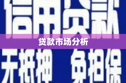 邢台贷款市场分析