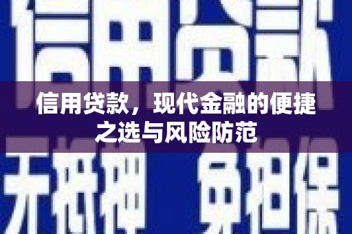 邢台信用贷款，现代金融的便捷之选与风险防范
