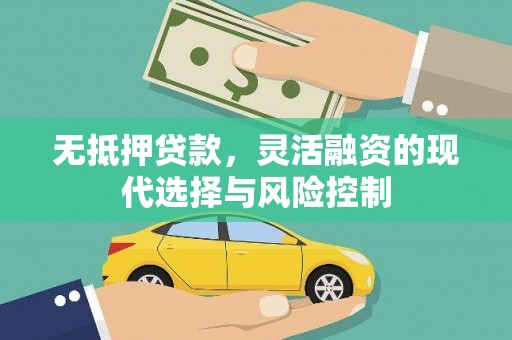 邢台无抵押贷款，灵活融资的现代选择与风险控制
