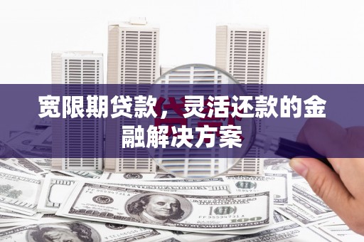 邢台宽限期贷款，灵活还款的金融解决方案