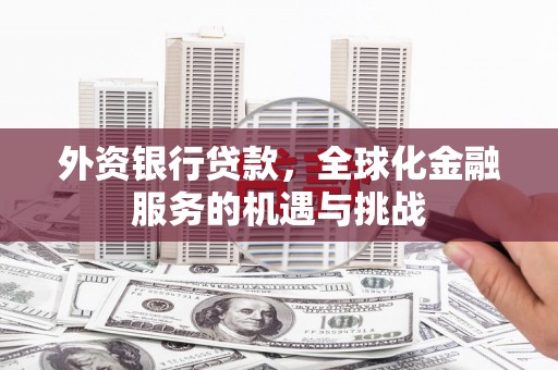 邢台外资银行贷款，全球化金融服务的机遇与挑战