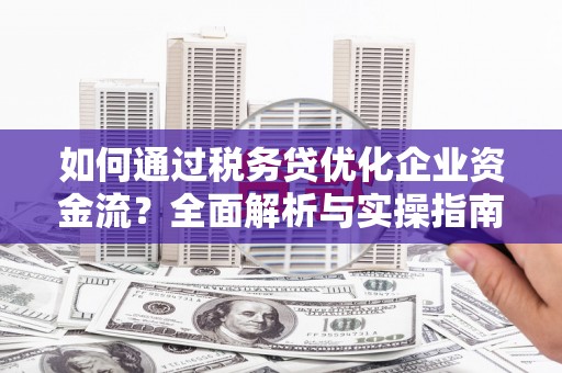 邢台如何通过税务贷优化企业资金流？全面解析与实操指南