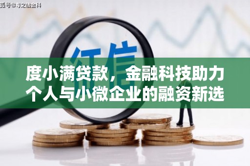 邢台度小满贷款，金融科技助力个人与小微企业的融资新选择