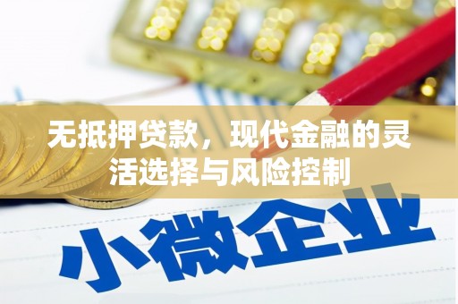 邢台无抵押贷款，现代金融的灵活选择与风险控制