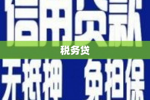 邢台税务贷