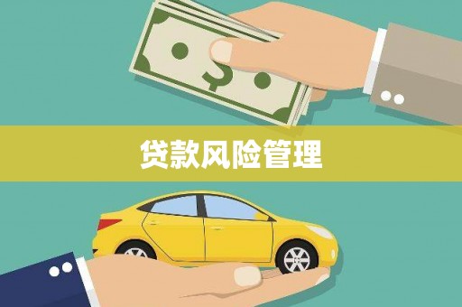 邢台贷款风险管理
