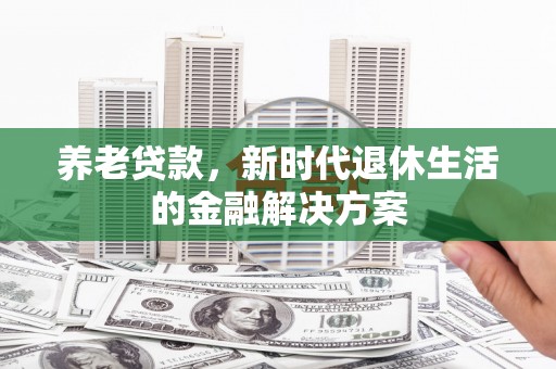 邢台养老贷款，新时代退休生活的金融解决方案