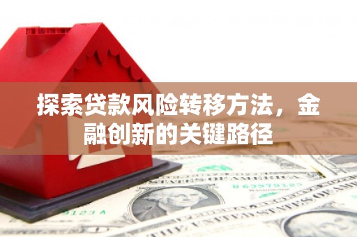 邢台探索贷款风险转移方法，金融创新的关键路径