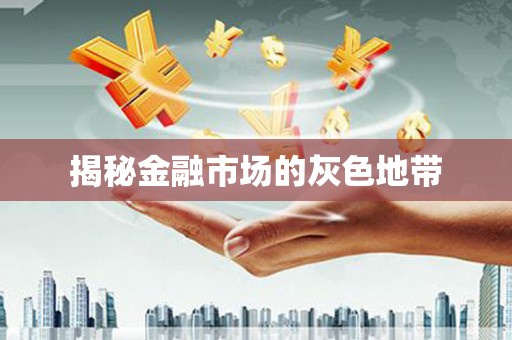 邢台揭秘金融市场的灰色地带