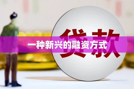 邢台一种新兴的融资方式